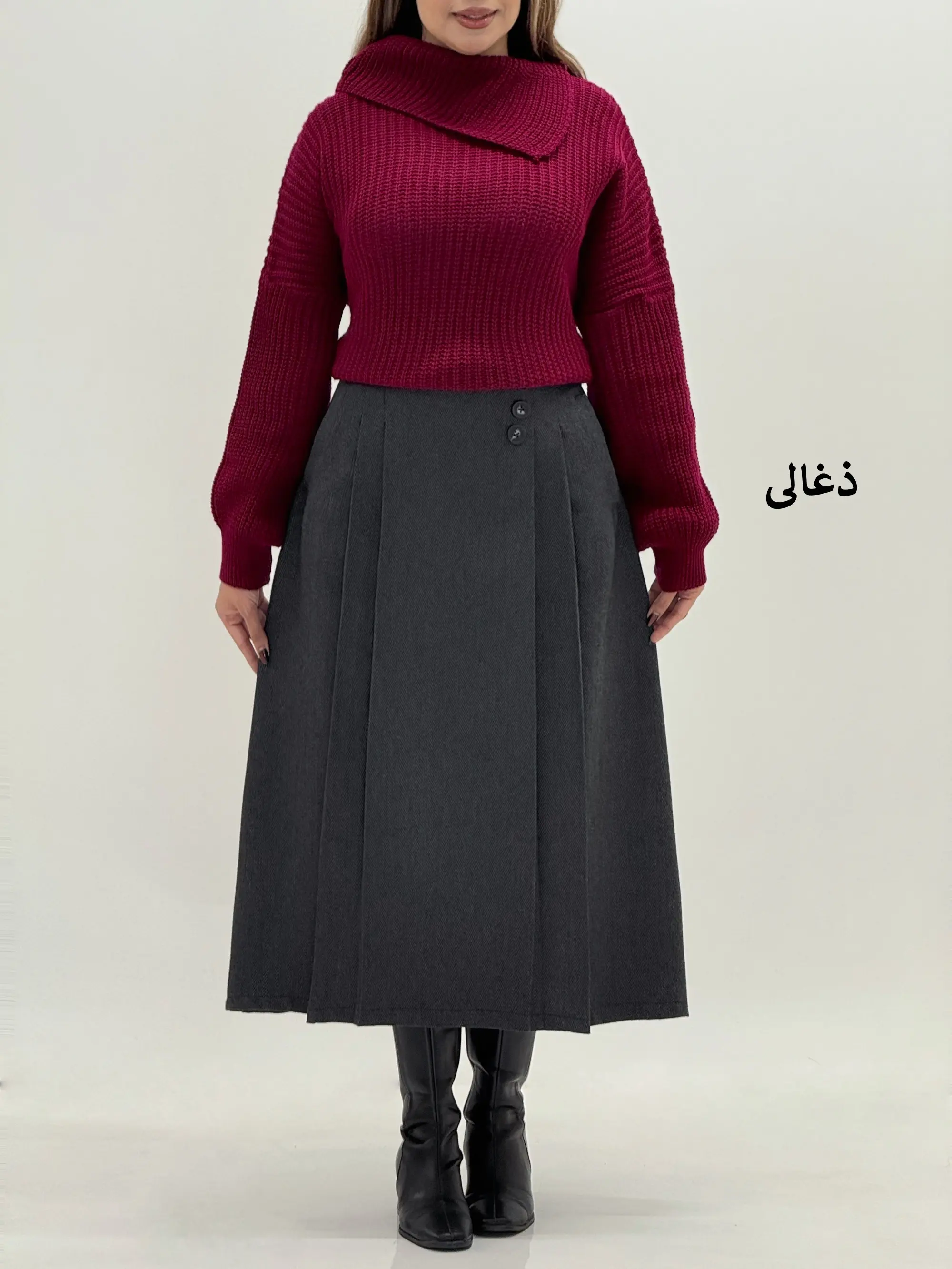 4027-دامن جناغی شیکا